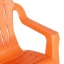 Sillas jardín niños 2 uds aspecto madera PP naranja 37x34x44 cm de vidaXL, Sillas de jardín - Ref: Foro24-364742, Precio: 48,...