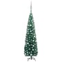 Beleuchteter Weihnachtsbaum mit Lichtern und grünen Kugeln 180 cm von vidaXL, Weihnachtsbäume - Ref: Foro24-3077900, Preis: 5...