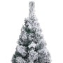 Narrow artificial Christmas tree with LEDs and green balls 240 cm by vidaXL, Christmas trees - Ref: Foro24-3077811, Price: 10...