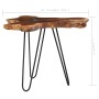 Mesa de centro de madera maciza de teca y polirresina 70x45 cm de vidaXL, Mesas de centro - Ref: Foro24-281651, Precio: 102,5...