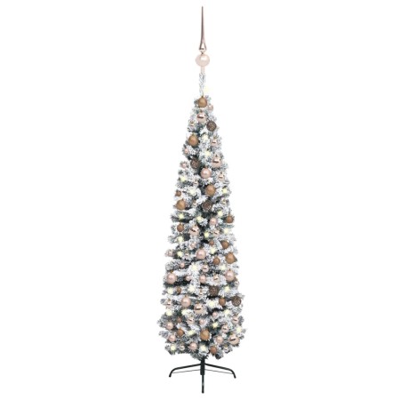 Beleuchteter Weihnachtsbaum mit Lichtern und grünen Kugeln 240 cm von vidaXL, Weihnachtsbäume - Ref: Foro24-3077859, Preis: 1...