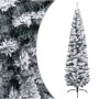 Schmaler künstlicher Weihnachtsbaum mit LED und grünen Kugeln 210 cm von vidaXL, Weihnachtsbäume - Ref: Foro24-3077858, Preis...