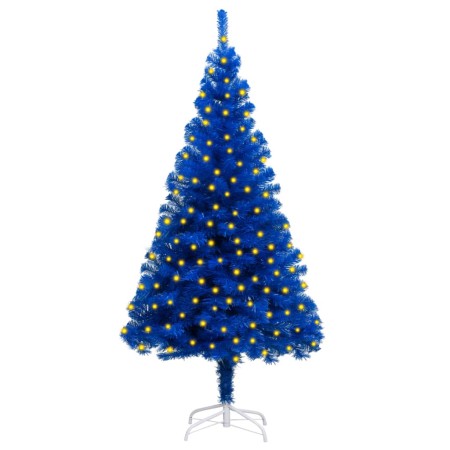 Árbol de Navidad artificial con LEDs y soporte PVC azul 180 cm de vidaXL, Arboles de navidad - Ref: Foro24-3077423, Precio: 3...