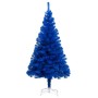 Künstlicher Weihnachtsbaum mit LEDs und blauem PVC-Träger 180 cm von vidaXL, Weihnachtsbäume - Ref: Foro24-3077423, Preis: 39...