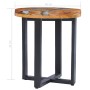 Mesa de centro de madera maciza de teca y polirresina 40x45 cm de vidaXL, Mesas de centro - Ref: Foro24-281652, Precio: 104,9...