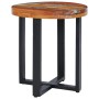 Mesa de centro de madera maciza de teca y polirresina 40x45 cm de vidaXL, Mesas de centro - Ref: Foro24-281652, Precio: 104,9...