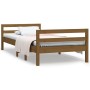 Estructura de cama madera maciza pino marrón miel 90x200 cm de vidaXL, Camas y somieres - Ref: Foro24-821627, Precio: 104,52 ...