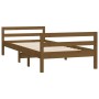 Estructura de cama madera maciza pino marrón miel 90x200 cm de vidaXL, Camas y somieres - Ref: Foro24-821627, Precio: 104,52 ...