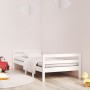 Estructura de cama madera maciza de pino blanco 90x200 cm de vidaXL, Camas y somieres - Ref: Foro24-821625, Precio: 111,56 €,...