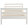 Estructura de cama madera maciza de pino blanco 90x200 cm de vidaXL, Camas y somieres - Ref: Foro24-821625, Precio: 111,56 €,...