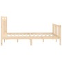 Solid pine wood bed frame 150x200 cm by vidaXL, Beds and slatted bases - Ref: Foro24-3107033, Price: 153,99 €, Discount: %