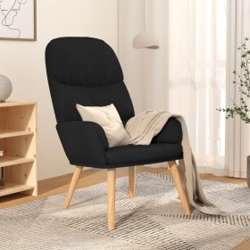 Sillón de relax de tela negro de vidaXL, Sillones - Ref: Foro24-340996, Precio: 110,00 €, Descuento: %