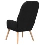 Sillón de relax de tela negro de vidaXL, Sillones - Ref: Foro24-340996, Precio: 110,00 €, Descuento: %