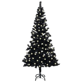 Árbol de Navidad artificial con LEDs y soporte PVC negro 120 cm de vidaXL, Arboles de navidad - Ref: Foro24-3077416, Precio: ...