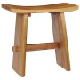 Solid teak wood stool by vidaXL, Folding stools and chairs - Ref: Foro24-281655, Price: 114,15 €, Discount: %