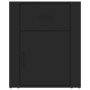 Black plywood nightstand 50x36x60 cm by vidaXL, Nightstands - Ref: Foro24-816721, Price: 59,99 €, Discount: %