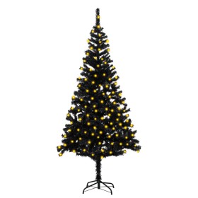 Árbol de Navidad artificial con LEDs y soporte PVC negro 180 cm de vidaXL, Arboles de navidad - Ref: Foro24-3077418, Precio: ...