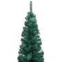 Vorbeleuchteter Weihnachtsbaum mit Lichtern und grünen Kugeln 120 cm von vidaXL, Weihnachtsbäume - Ref: Foro24-3077802, Preis...