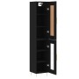 Aparador alto madera de ingeniería negro 34,5x34x180 cm de vidaXL, Aparadores - Ref: Foro24-3200378, Precio: 102,32 €, Descue...