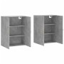 Armario de pared 2 unidades gris hormigón 69,5x34x90 cm de vidaXL, Aparadores - Ref: Foro24-3195607, Precio: 128,99 €, Descue...