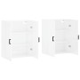 Armario de pared 2 unidades blanco brillante 69,5x34x90 cm de vidaXL, Aparadores - Ref: Foro24-3195621, Precio: 140,29 €, Des...