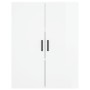 Armario de pared 2 unidades blanco brillante 69,5x34x90 cm de vidaXL, Aparadores - Ref: Foro24-3195621, Precio: 140,29 €, Des...