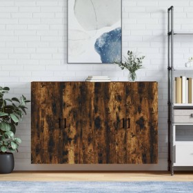 Wall cabinets 2 units smoked oak 69.5x34x90 cm by vidaXL, Sideboards - Ref: Foro24-3195624, Price: 128,99 €, Discount: %