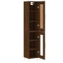 Aparador alto madera de ingeniería roble marrón 34,5x34x180 cm de vidaXL, Aparadores - Ref: Foro24-3200384, Precio: 96,87 €, ...