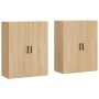 Wall cabinet 2 units Sonoma oak 69.5x34x90 cm by vidaXL, Sideboards - Ref: Foro24-3195622, Price: 128,47 €, Discount: %