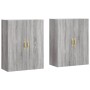 Armarios de pared 2 unidades gris Sonoma 69,5x34x90 cm de vidaXL, Aparadores - Ref: Foro24-3195609, Precio: 138,16 €, Descuen...