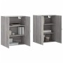 Armarios de pared 2 unidades gris Sonoma 69,5x34x90 cm de vidaXL, Aparadores - Ref: Foro24-3195609, Precio: 138,16 €, Descuen...