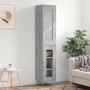 Concrete gray engineered wood tall sideboard 34.5x34x180 cm by vidaXL, Sideboards - Ref: Foro24-3200381, Price: 95,51 €, Disc...