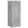 Aparador alto madera de ingeniería gris hormigón 34,5x34x180 cm de vidaXL, Aparadores - Ref: Foro24-3200381, Precio: 95,38 €,...