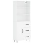 Tall white plywood sideboard 69.5x34x180 cm by vidaXL, Sideboards - Ref: Foro24-3189437, Price: 151,99 €, Discount: %