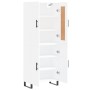 Hoher Schrank aus weißem Sperrholz 69,5x34x180 cm von vidaXL, Sideboards - Ref: Foro24-3199577, Preis: 158,93 €, Rabatt: %