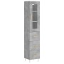 Concrete gray plywood sideboard 34.5x34x180 cm by vidaXL, Sideboards - Ref: Foro24-3199229, Price: 110,00 €, Discount: %