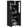 Aparador alto madera contrachapada negro 69,5x34x180 cm de vidaXL, Aparadores - Ref: Foro24-3198194, Precio: 165,03 €, Descue...