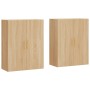 Armario de pared 2 unidades roble Sonoma 69,5x34x90 cm de vidaXL, Aparadores - Ref: Foro24-3195614, Precio: 126,70 €, Descuen...