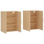 Armario de pared 2 unidades roble Sonoma 69,5x34x90 cm de vidaXL, Aparadores - Ref: Foro24-3195614, Precio: 126,70 €, Descuen...