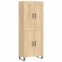 Aparador alto madera contrachapada color roble 69,5x34x180 cm de vidaXL, Aparadores - Ref: Foro24-3199580, Precio: 172,62 €, ...