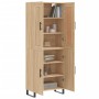 Aparador alto madera contrachapada color roble 69,5x34x180 cm de vidaXL, Aparadores - Ref: Foro24-3199580, Precio: 172,62 €, ...