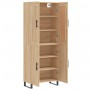 Aparador alto madera contrachapada color roble 69,5x34x180 cm de vidaXL, Aparadores - Ref: Foro24-3199580, Precio: 172,62 €, ...