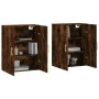 Wall cabinets 2 units smoked oak 69.5x34x90 cm by vidaXL, Sideboards - Ref: Foro24-3195616, Price: 127,04 €, Discount: %