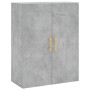 Armario de pared 2 unidades gris hormigón 69,5x34x90 cm de vidaXL, Aparadores - Ref: Foro24-3195615, Precio: 163,06 €, Descue...