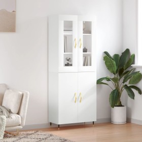 Aparador alto madera contrachapada blanco 69,5x34x180 cm de vidaXL, Aparadores - Ref: Foro24-3198193, Precio: 177,99 €, Descu...