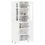 Tall white plywood sideboard 69.5x34x180 cm by vidaXL, Sideboards - Ref: Foro24-3198193, Price: 177,81 €, Discount: %