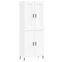 Aparador alto madera contrachapada blanco 69,5x34x180 cm de vidaXL, Aparadores - Ref: Foro24-3199569, Precio: 163,80 €, Descu...