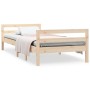 Solid pine wood bed frame 80x200 cm by vidaXL, Beds and slatted bases - Ref: Foro24-821629, Price: 116,20 €, Discount: %