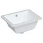 Lavabo de baño rectangular cerámica blanco 39x30x18,5 cm de vidaXL, Lavabos - Ref: Foro24-153730, Precio: 62,99 €, Descuento: %