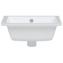 Lavabo de baño rectangular cerámica blanco 39x30x18,5 cm de vidaXL, Lavabos - Ref: Foro24-153730, Precio: 62,99 €, Descuento: %